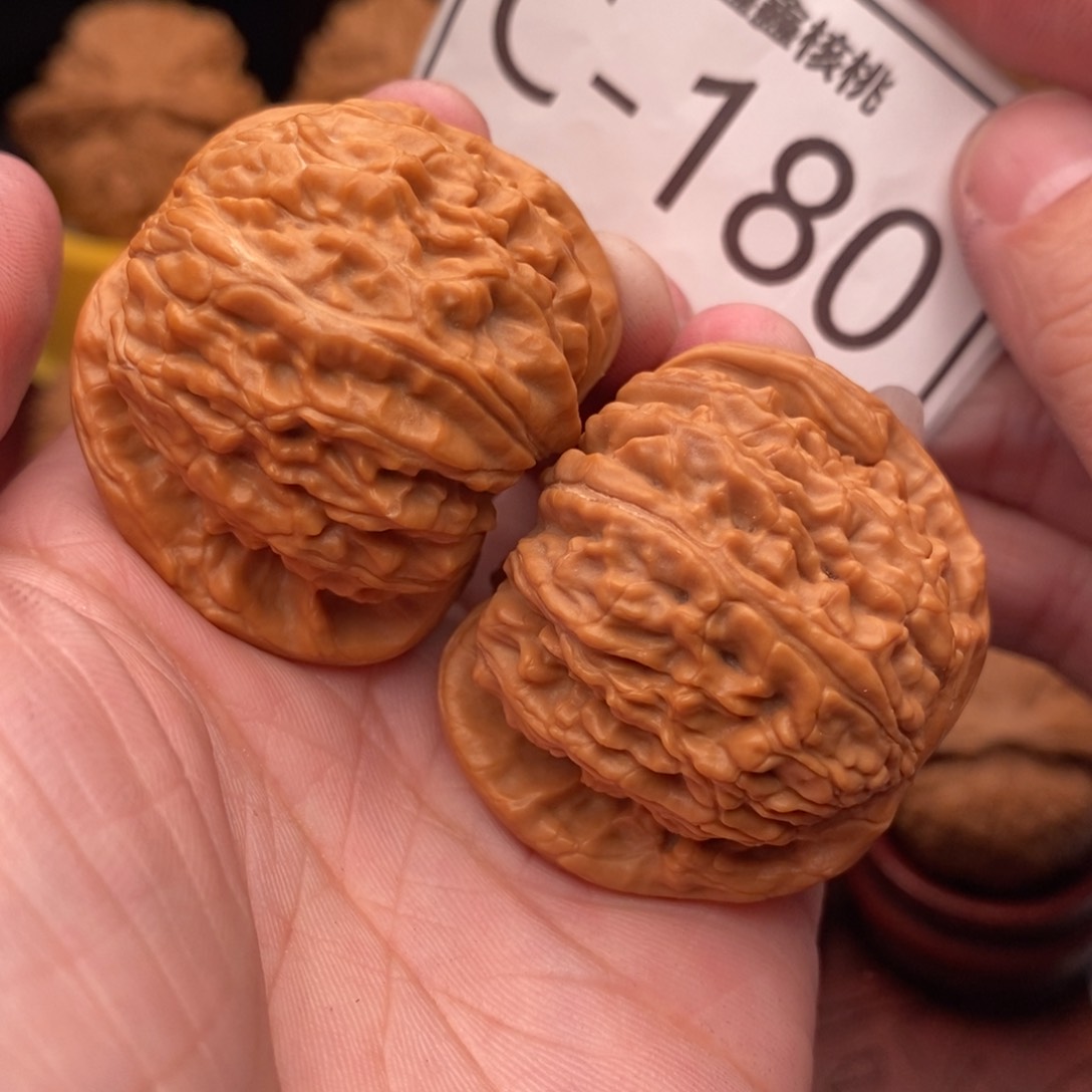 文玩核桃把件球白41