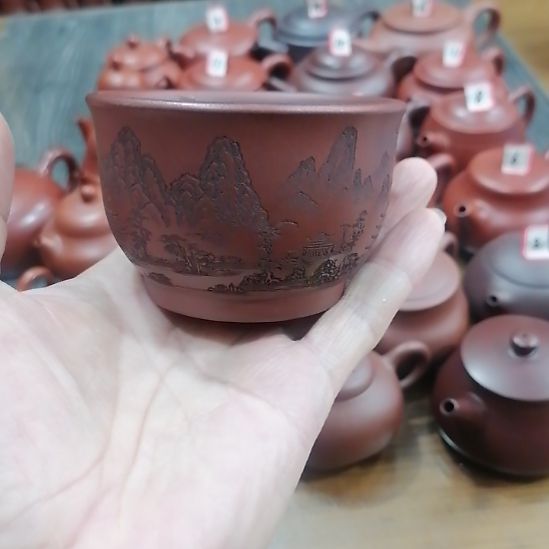 紫砂茶壶紫泥紫砂手工杯紫砂杯