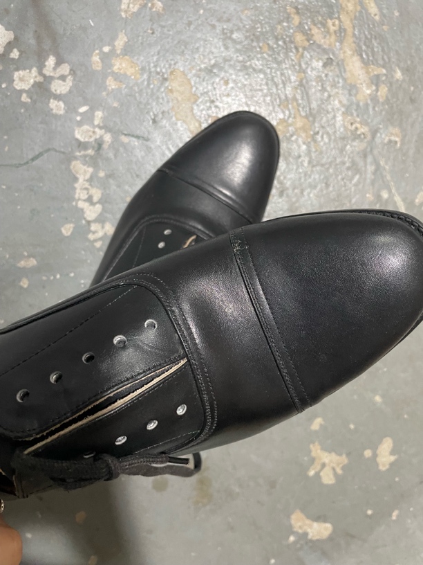 老伍皮鞋男款不包边