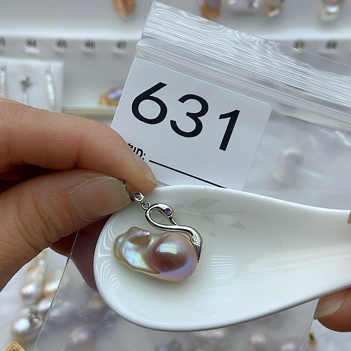 淡水珍珠颈饰银S925镶嵌