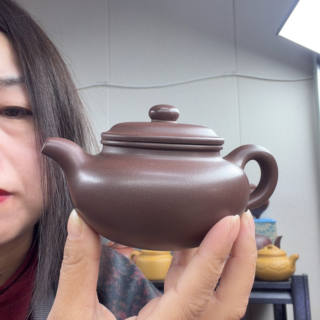 仿古壶200cc老紫泥的