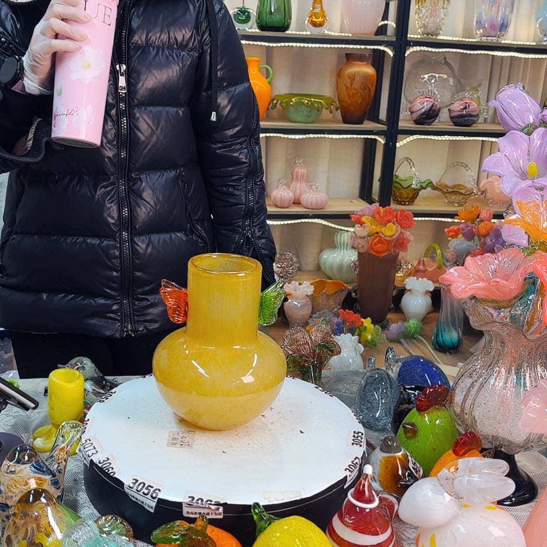 蝴蝶瓶家悦琉璃工艺品