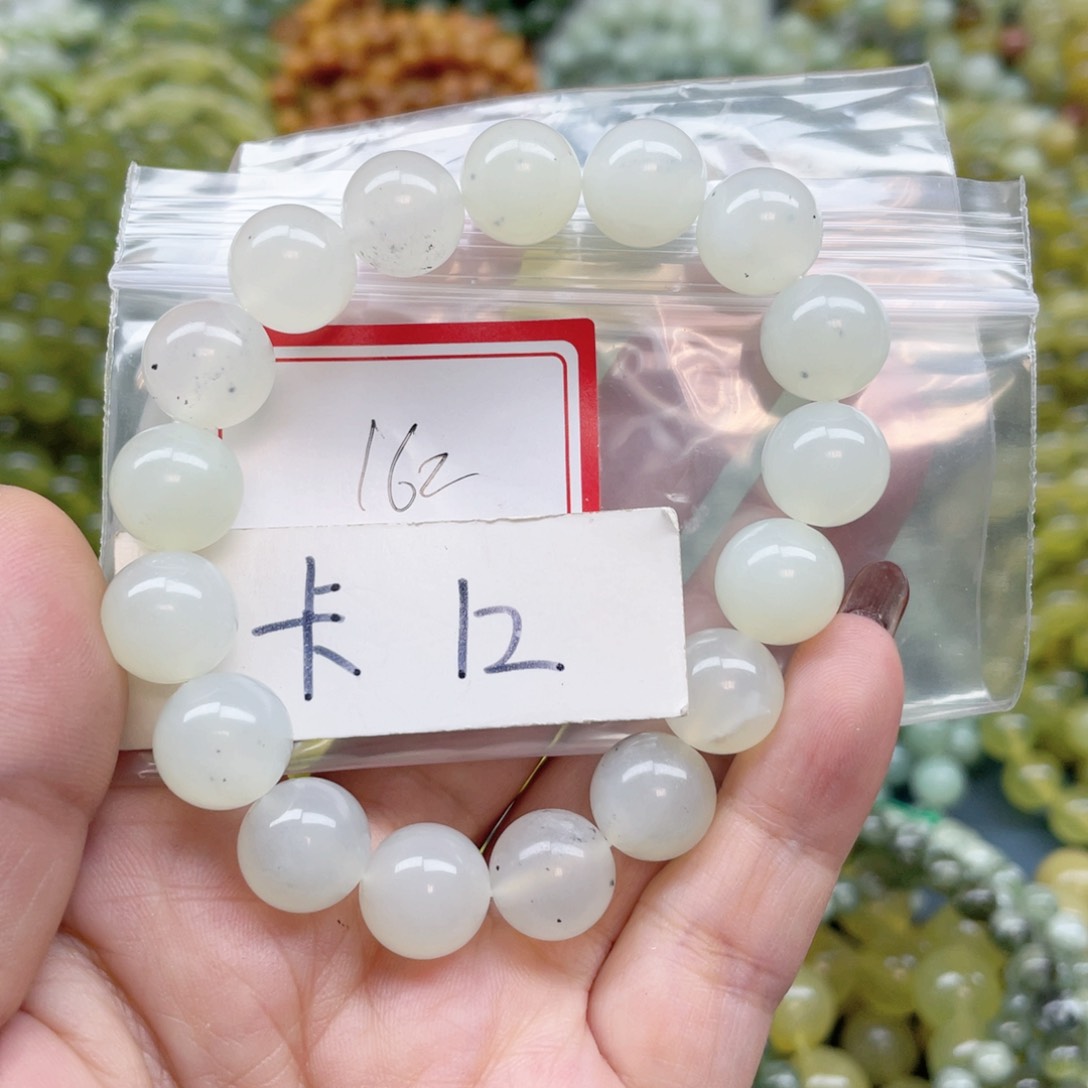 未镶嵌蛇纹石玉手串