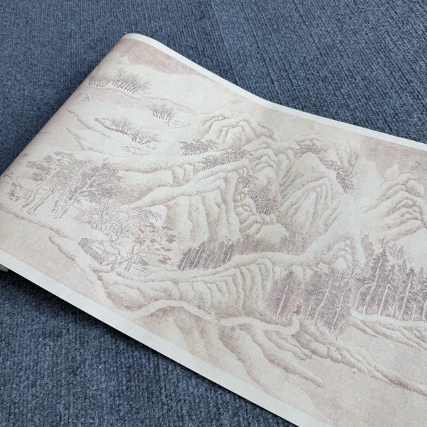 【升级纳米新关山积雪图】大风堂纳米半生熟毛笔书法作品纸