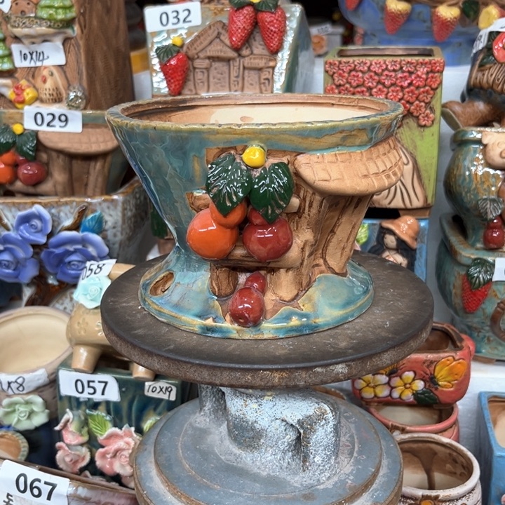 紫砂花盆粗陶材质多肉花盆