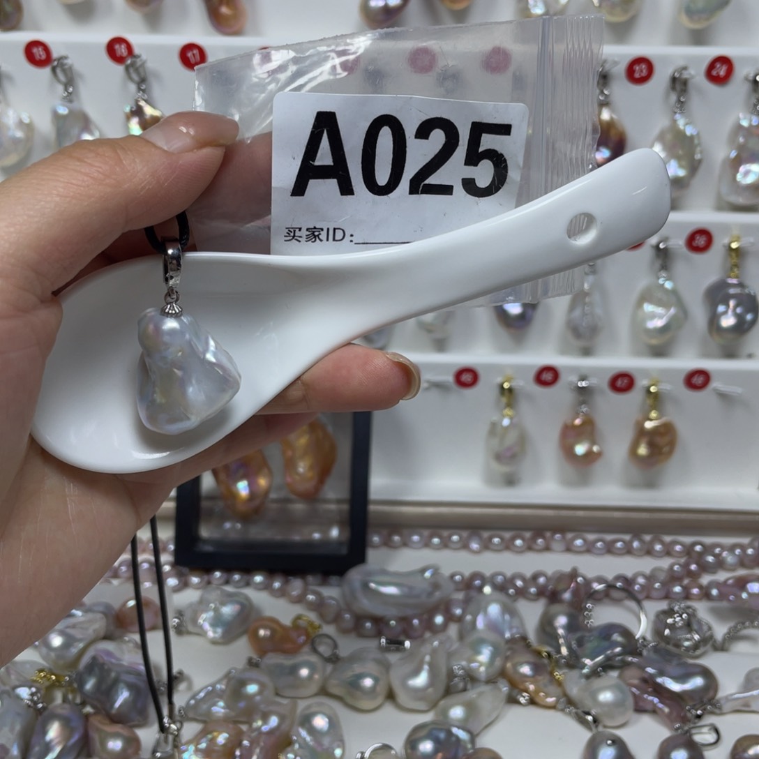 淡水珍珠巴洛克银S925镶嵌