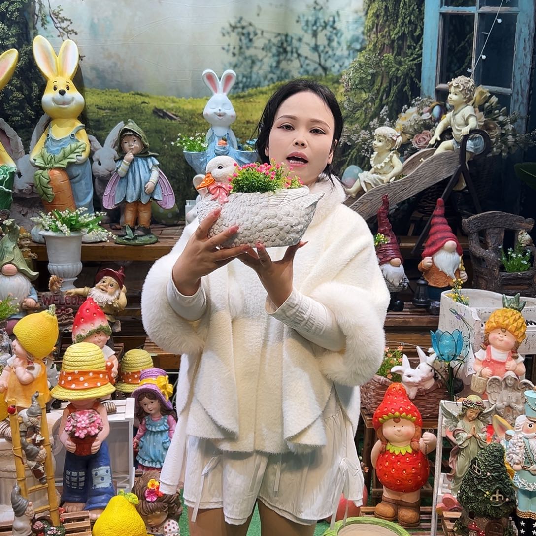 花园摆件红红火火