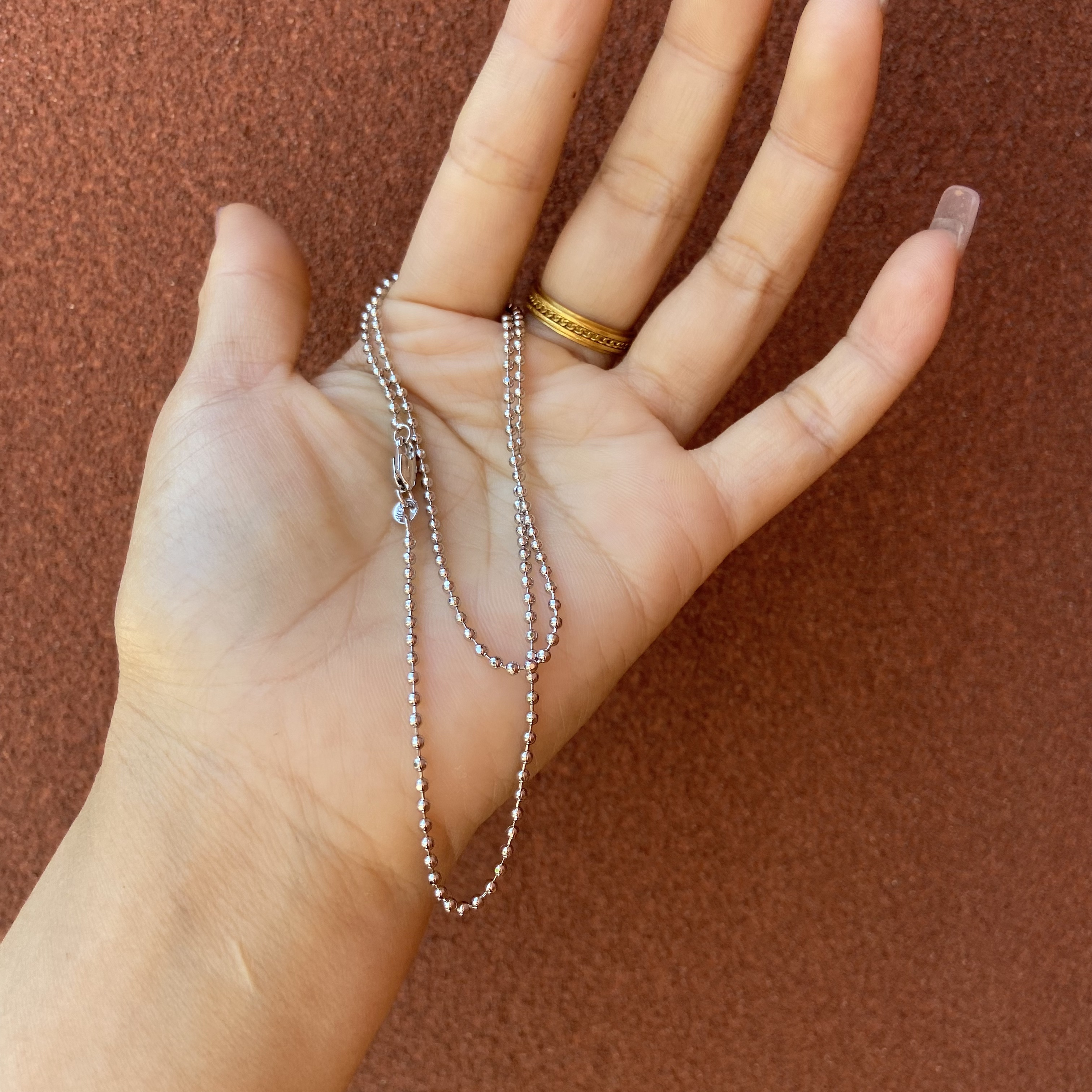 链子足银 721-迷你圆珠项链