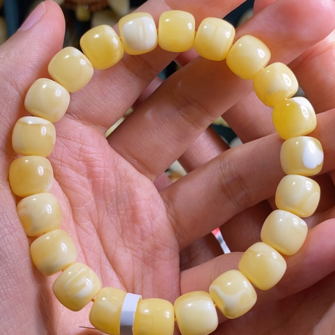 蜜蜡裸石未镶嵌10手串