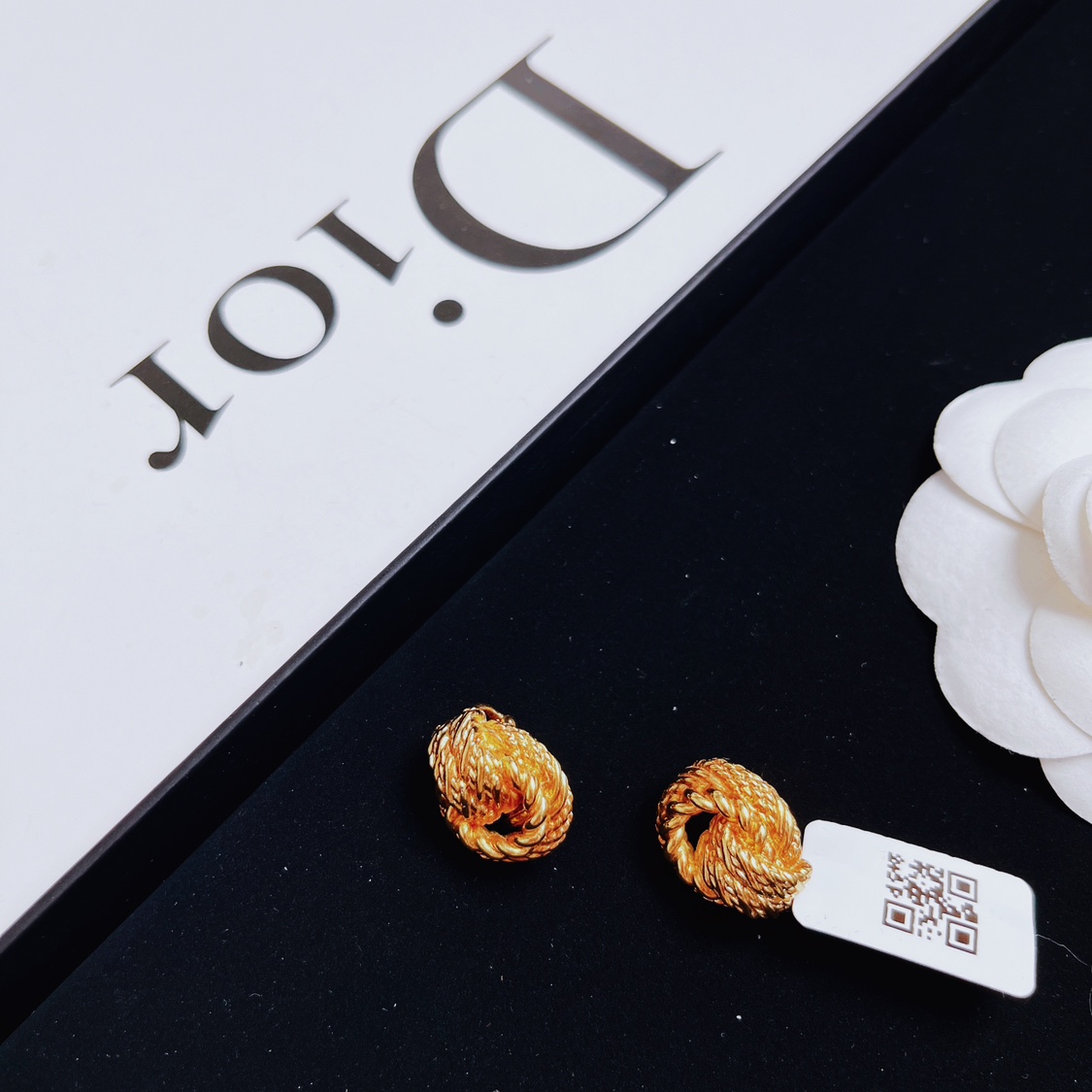 95新 DIOR/迪奥 柚礼中古/迪奥圆环耳夹LZ406270