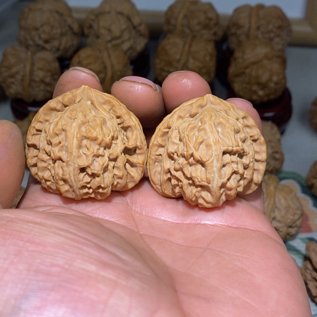 文玩核桃把件爷****）40尺三角白