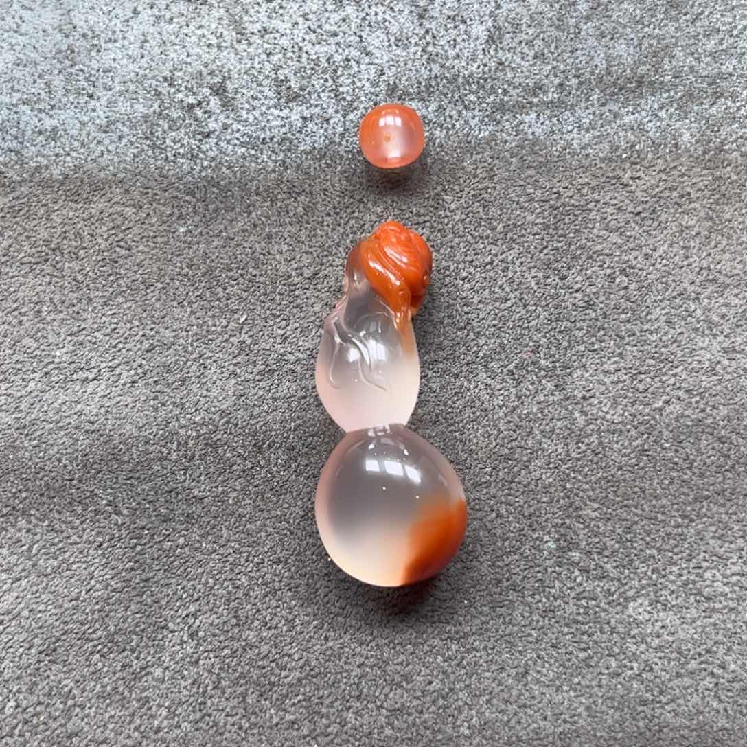 未镶嵌雕件南红玛瑙郭****叶