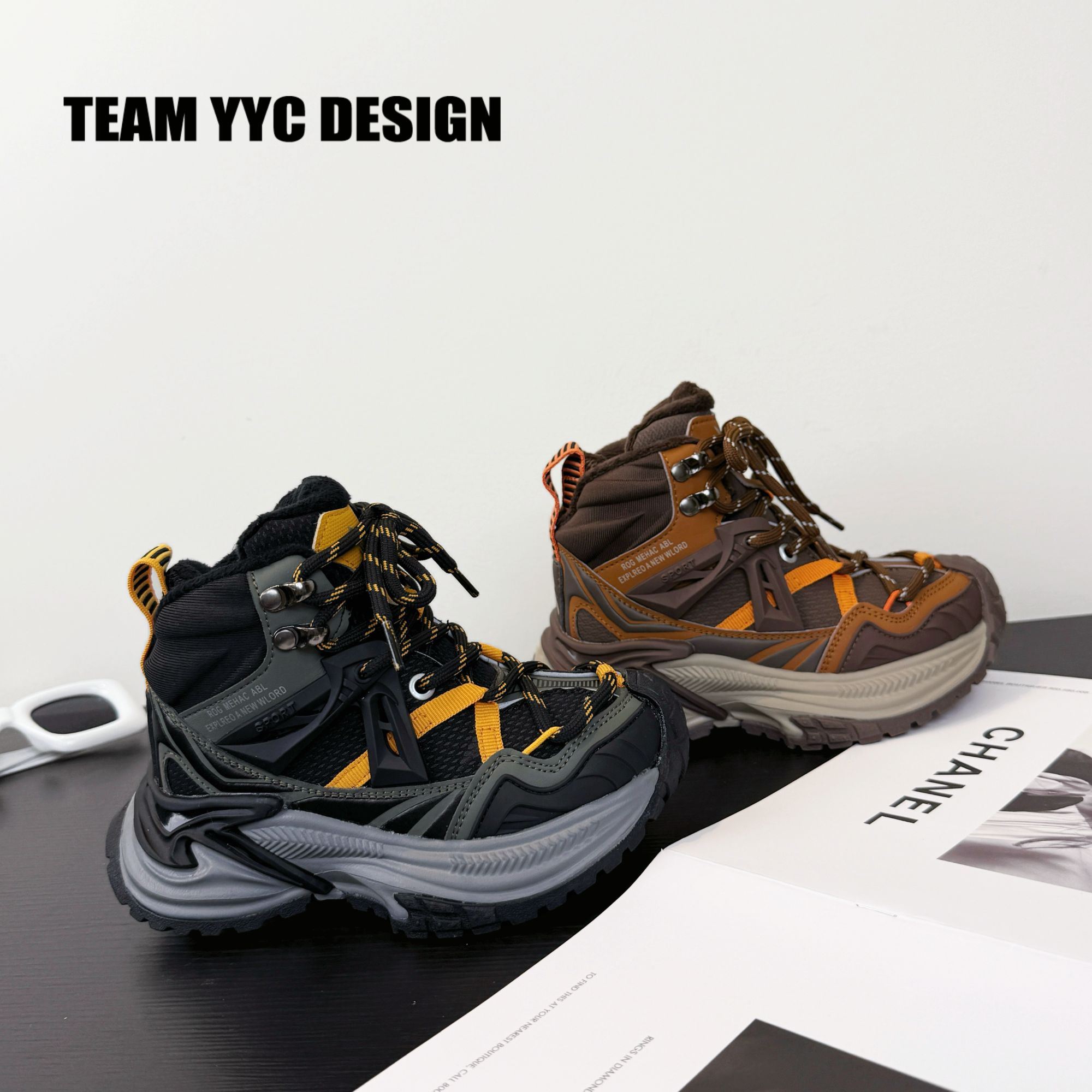 【响尾蛇】（加绒款）儿童加绒防水男女童休闲童鞋二棉户外运动老爹鞋