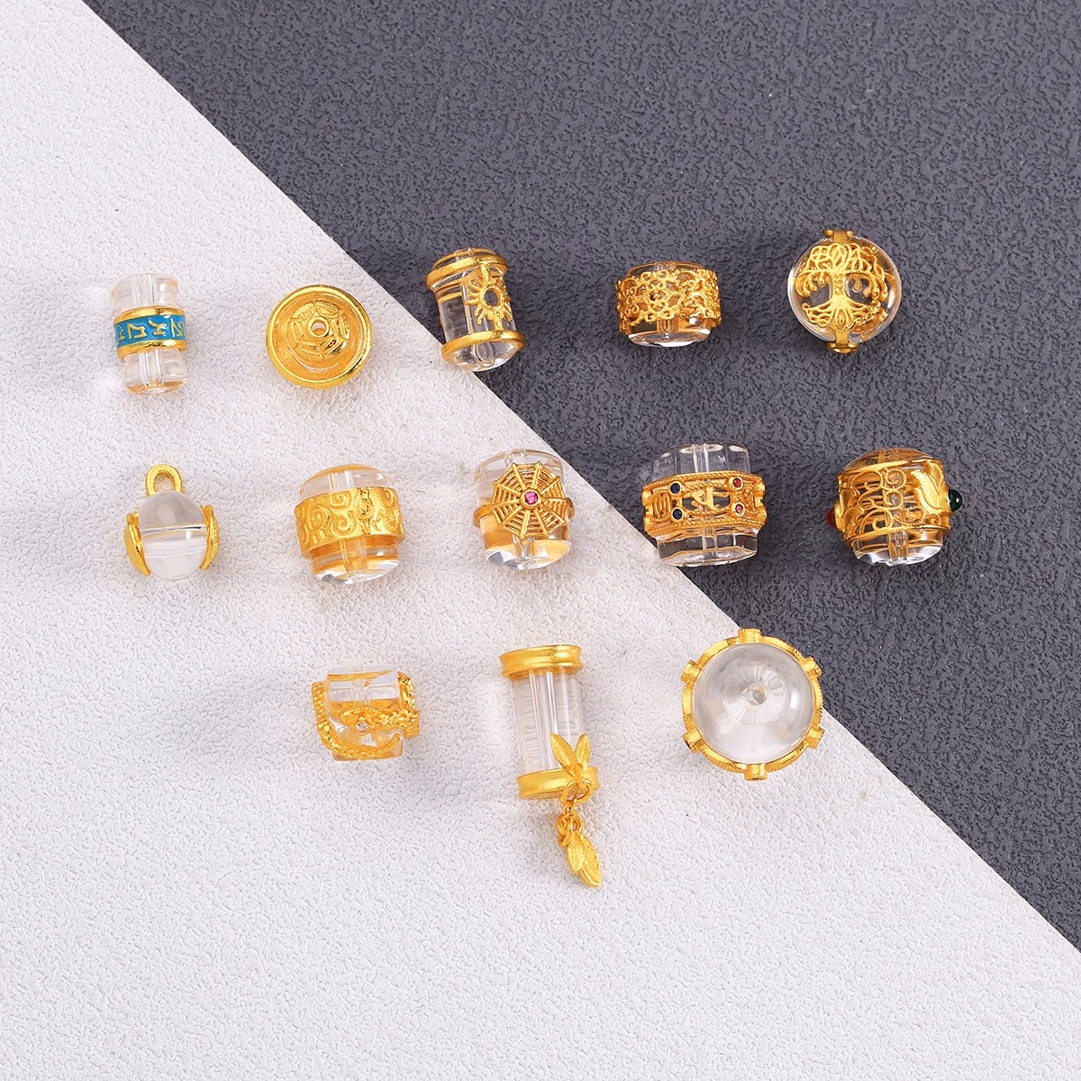 过款直播间扣数  隔片吊坠 花托 隔珠各种配件饰品