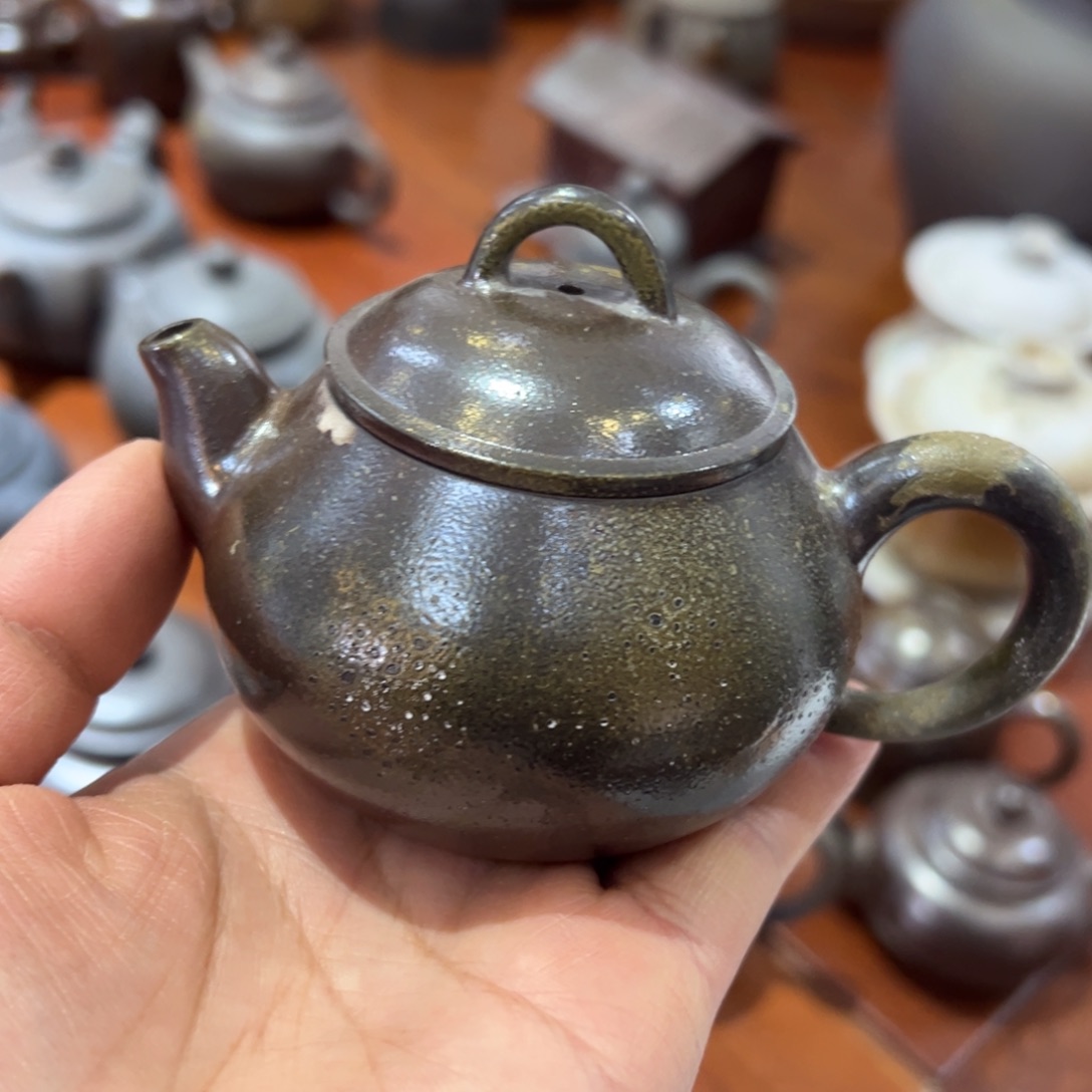 贵台龙窑柴烧茶壶78
