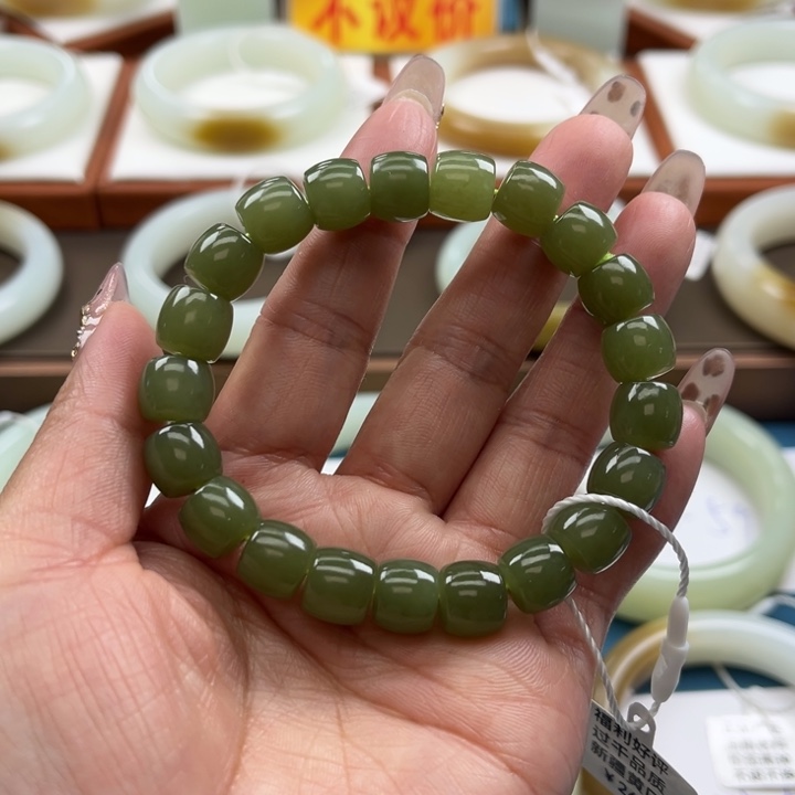 和田玉手串未镶嵌