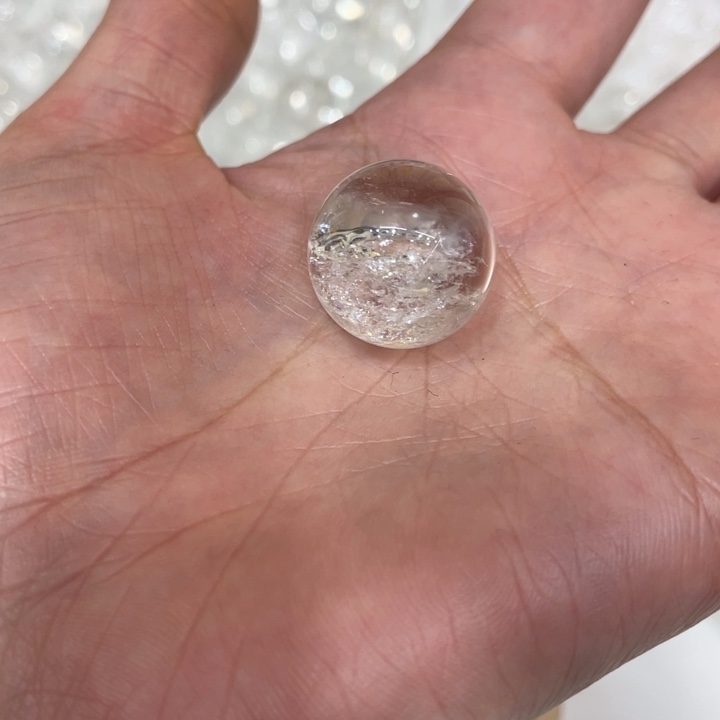 烟晶未镶嵌手链白水晶单珠打孔不退不换