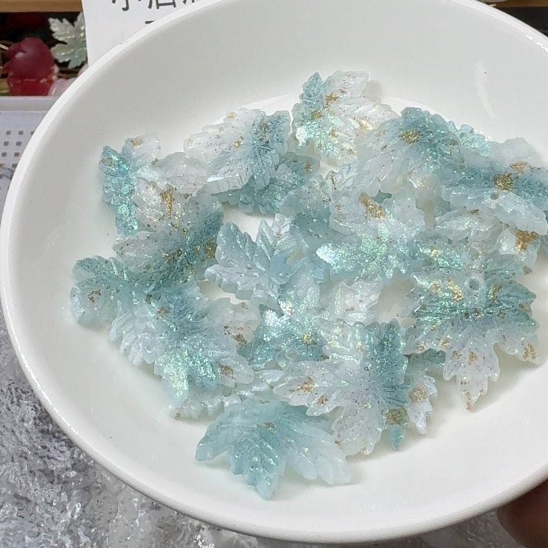 玻璃154 小号枫叶五十个