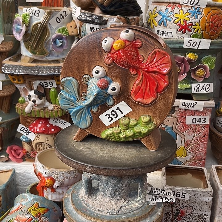 粗陶材质多肉花盆