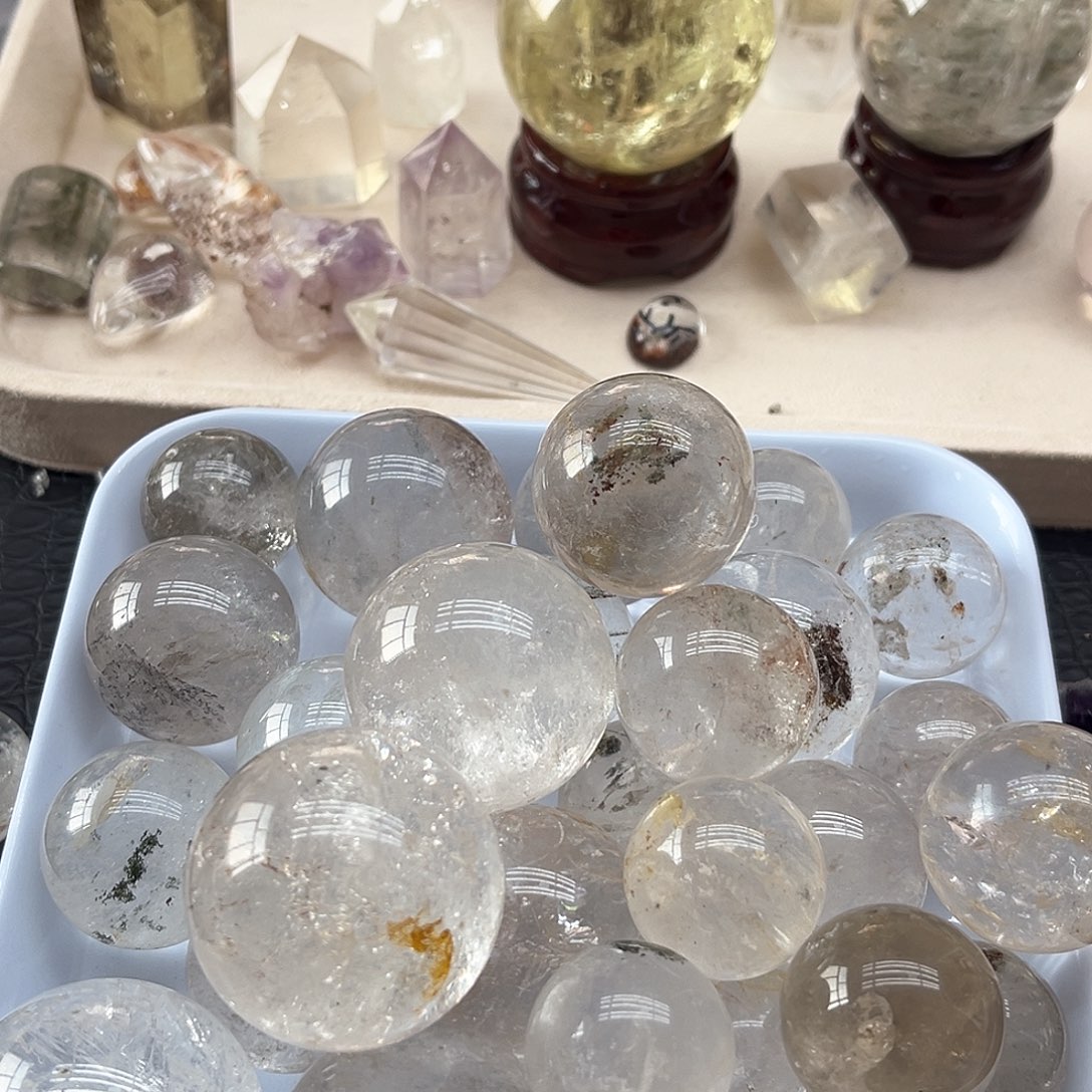 q***p水晶未镶嵌珠宝半成品103幽灵