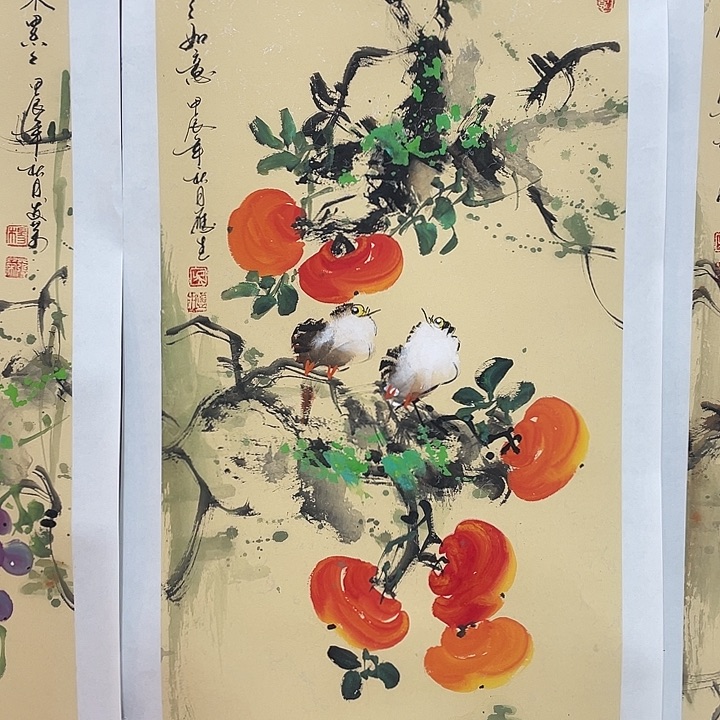 国画老师手绘作品