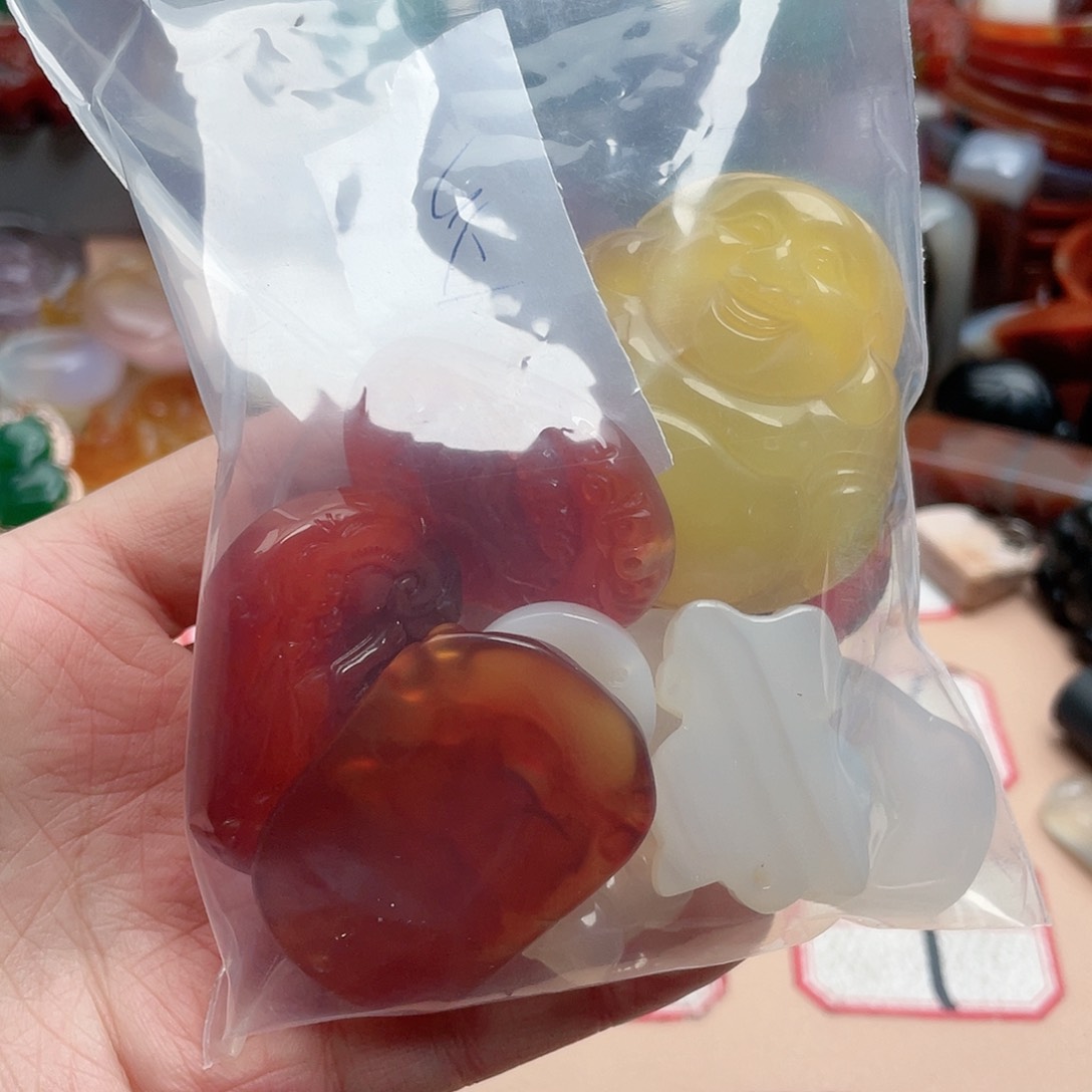 玛瑙/玉髓颈饰合金A****.
