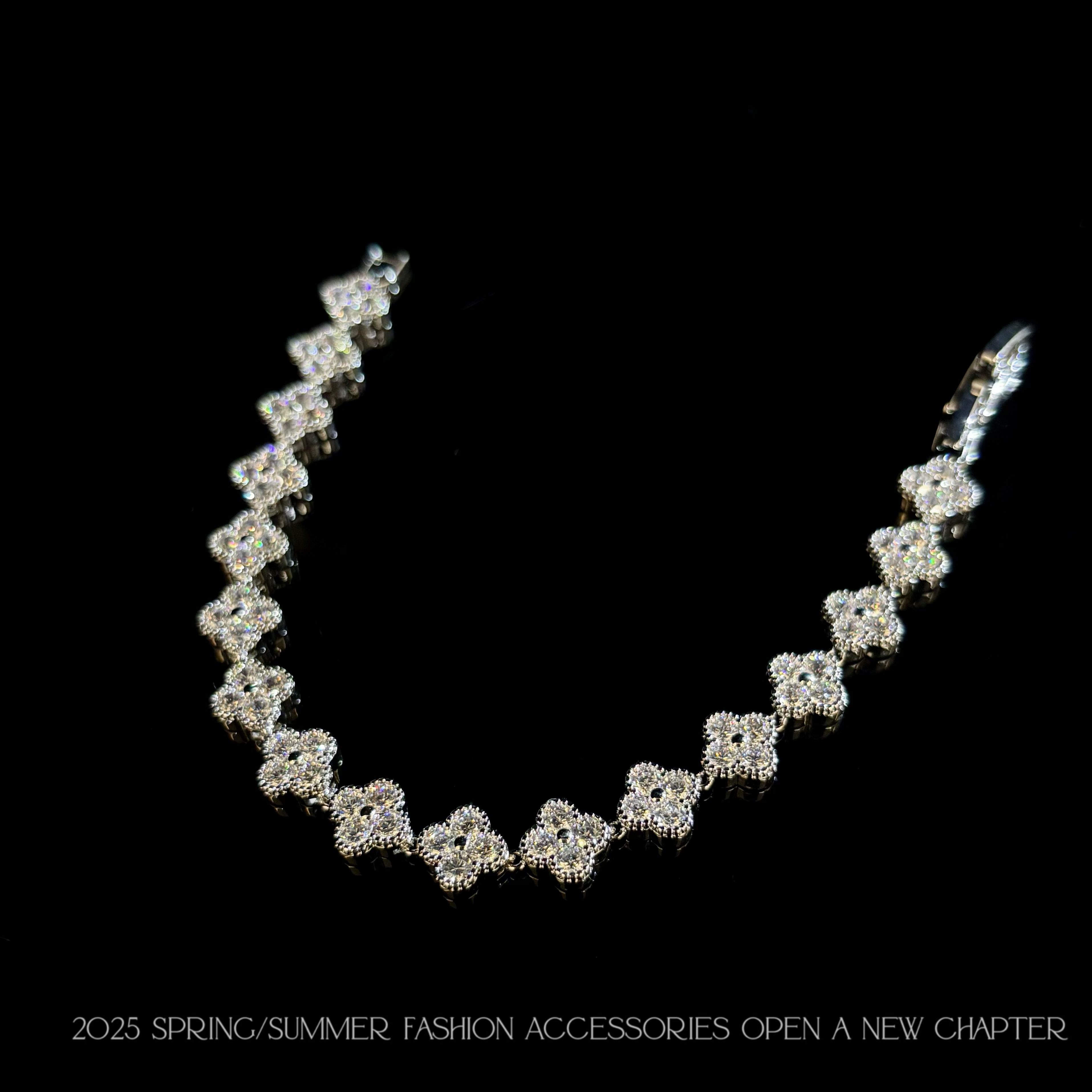 铜合金手链 镀K金 2025款C2523【林中四叶】BOBAOLI 手链