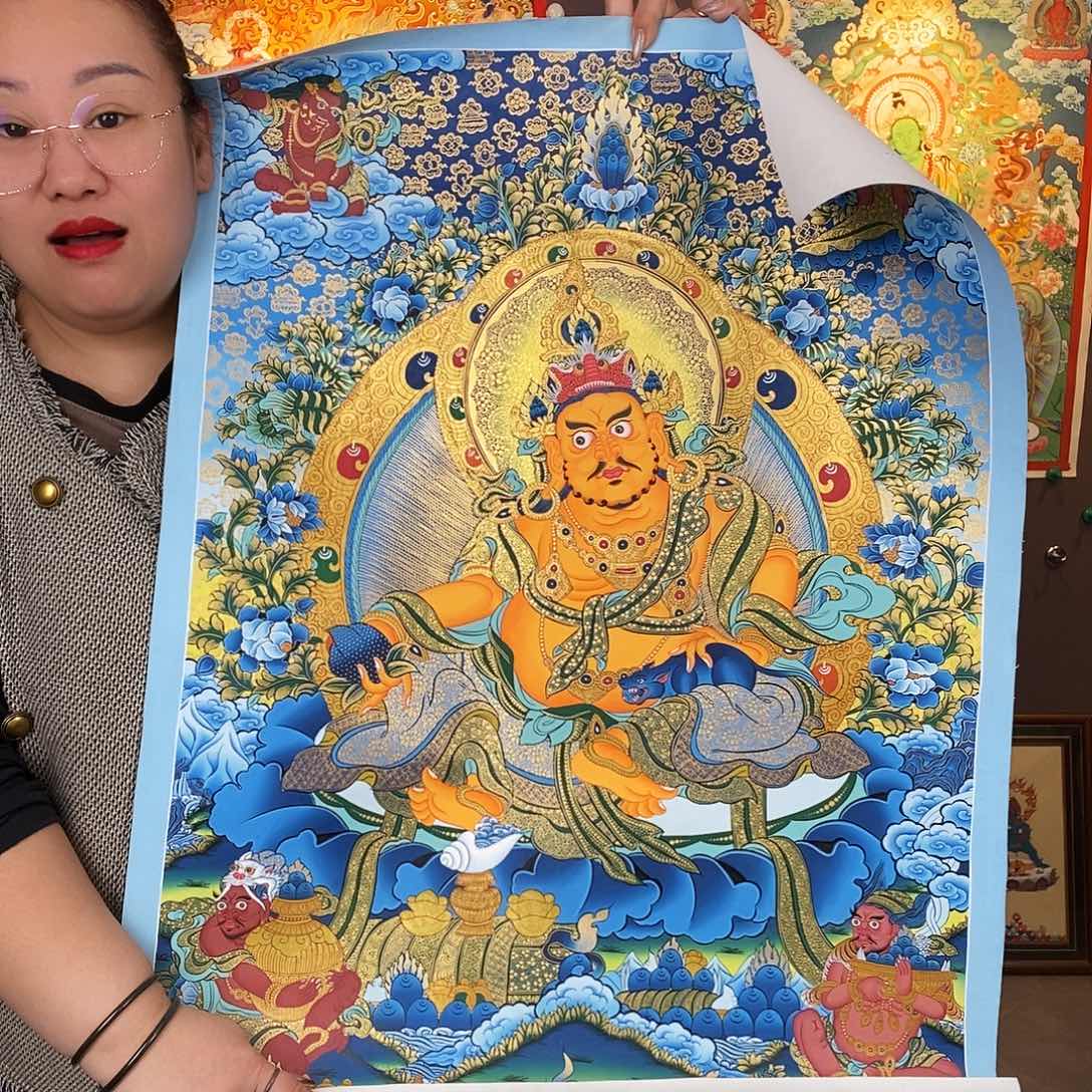 装裱画尼泊尔手绘唐卡画