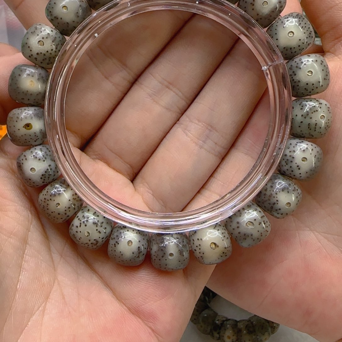 星月菩提手串66尽头黑冰星月菩提1.1桶单圈