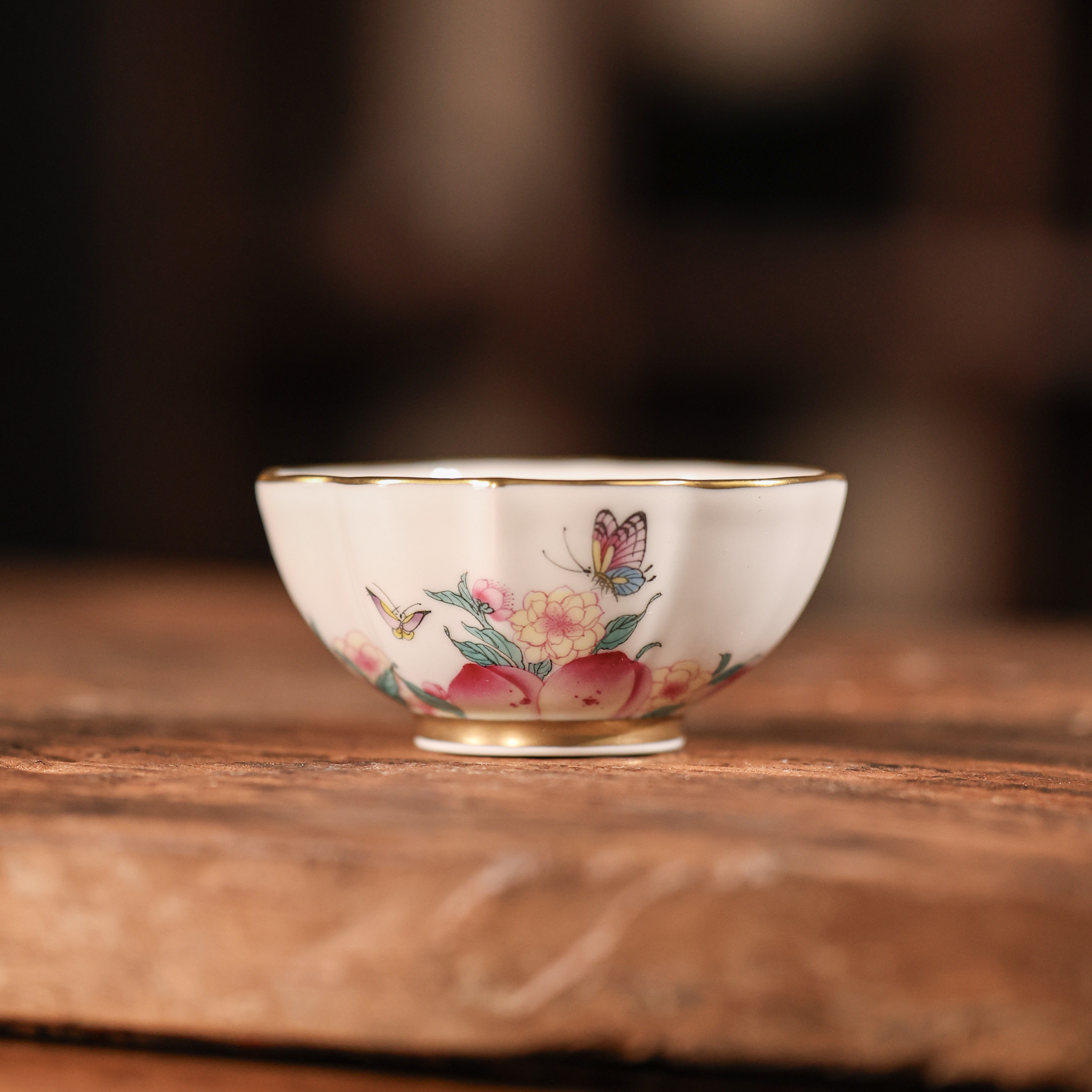 阿茶 珠光月牙白寿桃-华隐堂-女神杯（华隐S1333）