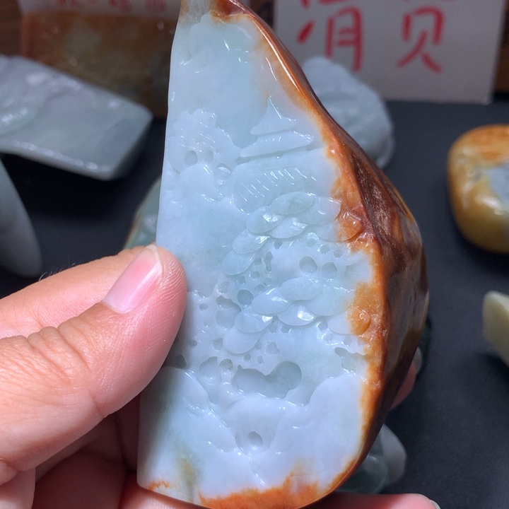 翡翠未镶嵌颈饰保真天然A货翡翠