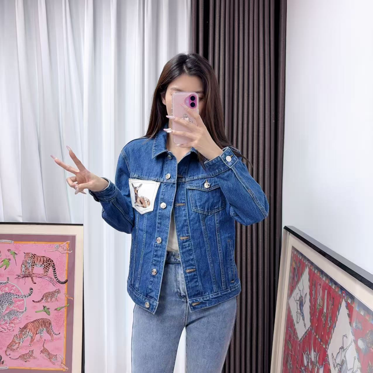 95新 BURBERRY/博柏利 麦殿/牛仔外套4码/251129SRRFD02
