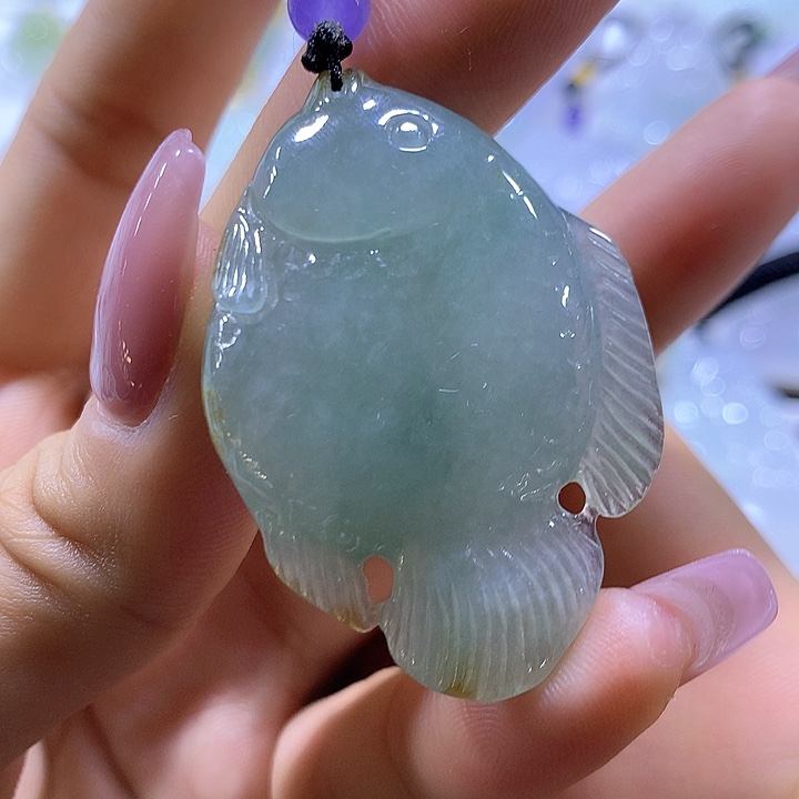 翡翠颈饰未镶嵌天然翡翠A货吊坠