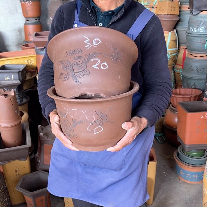 紫砂花盆紫砂花盆