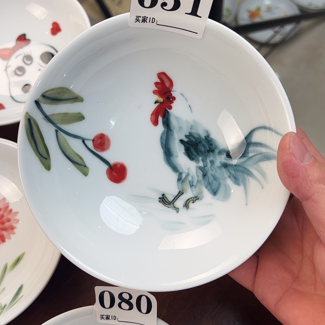 瓷片景德镇陶瓷手工手绘制作