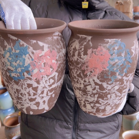 紫砂花盆高24口18————-