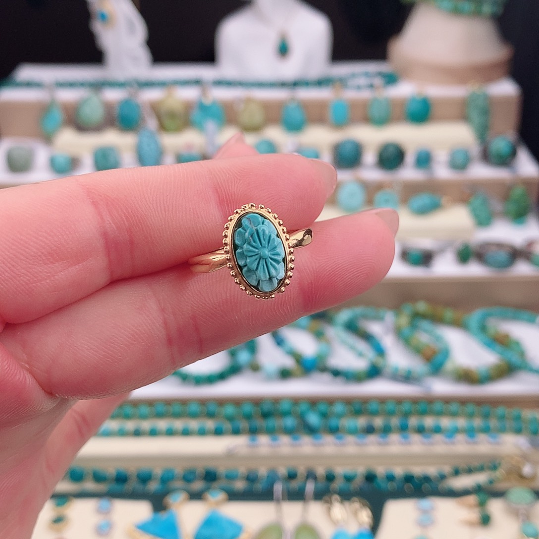 绿松石未镶嵌戒指