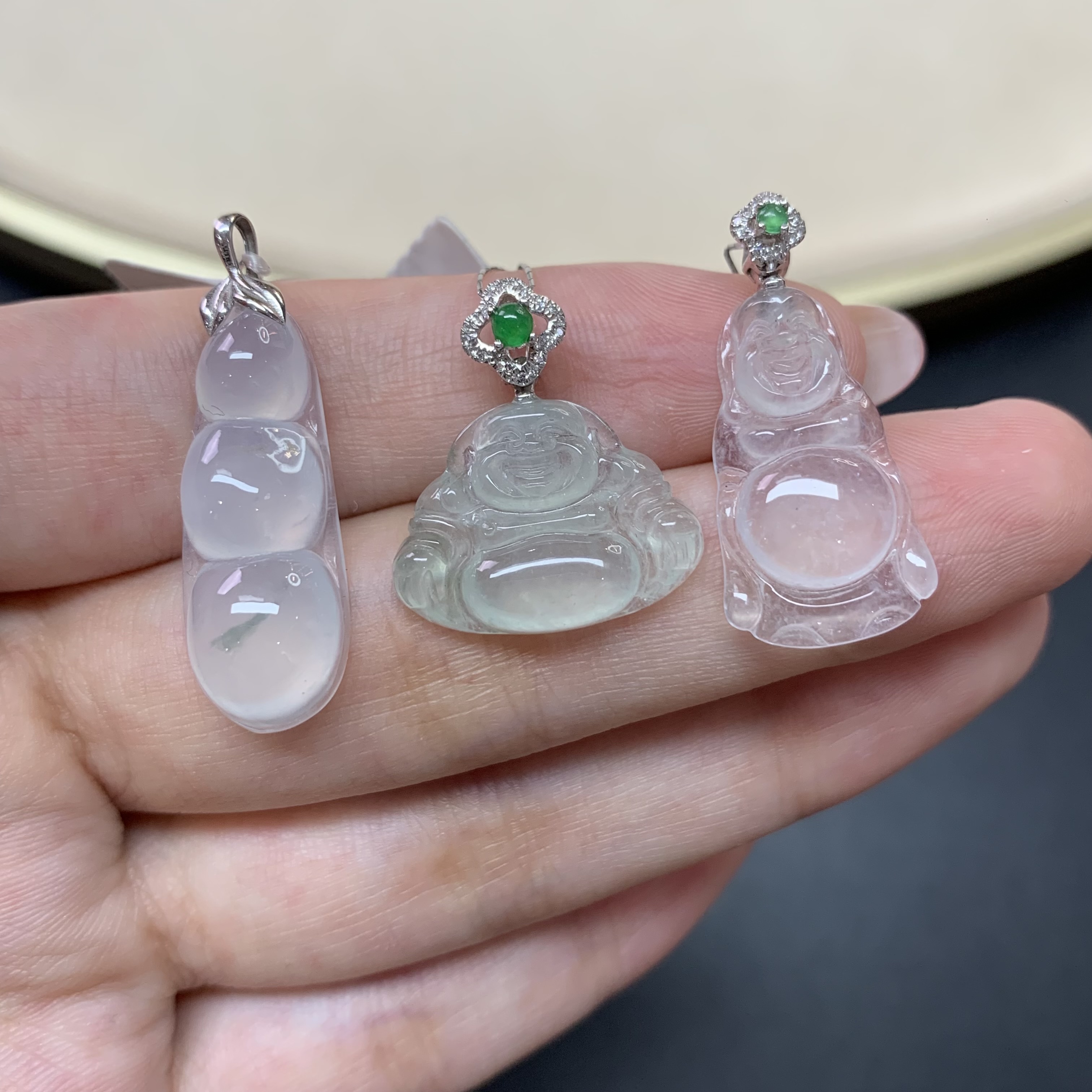 【小雪臻选】翡翠吊坠-18K金-|CXQ21多样性发其一|G13