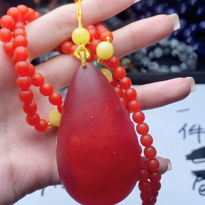 未镶嵌吊坠(不含链)蜜蜡78套装