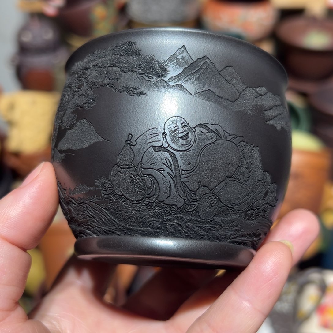 紫砂茶杯宜兴紫砂主人杯