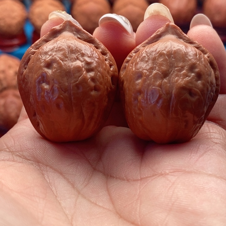 核桃精品文玩核桃手捻小官帽