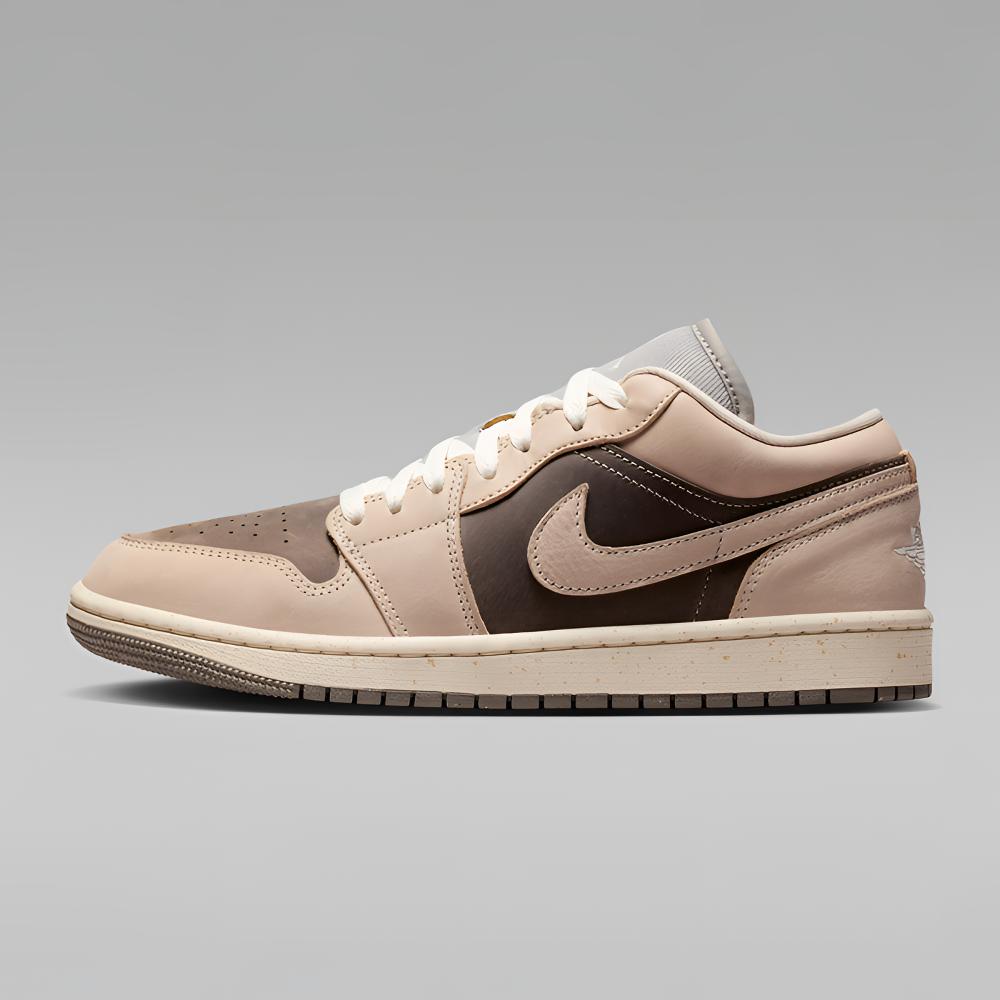 耐克情侣款板鞋AJ1复古米棕休闲低帮缓震运动鞋休闲鞋 IB7011001