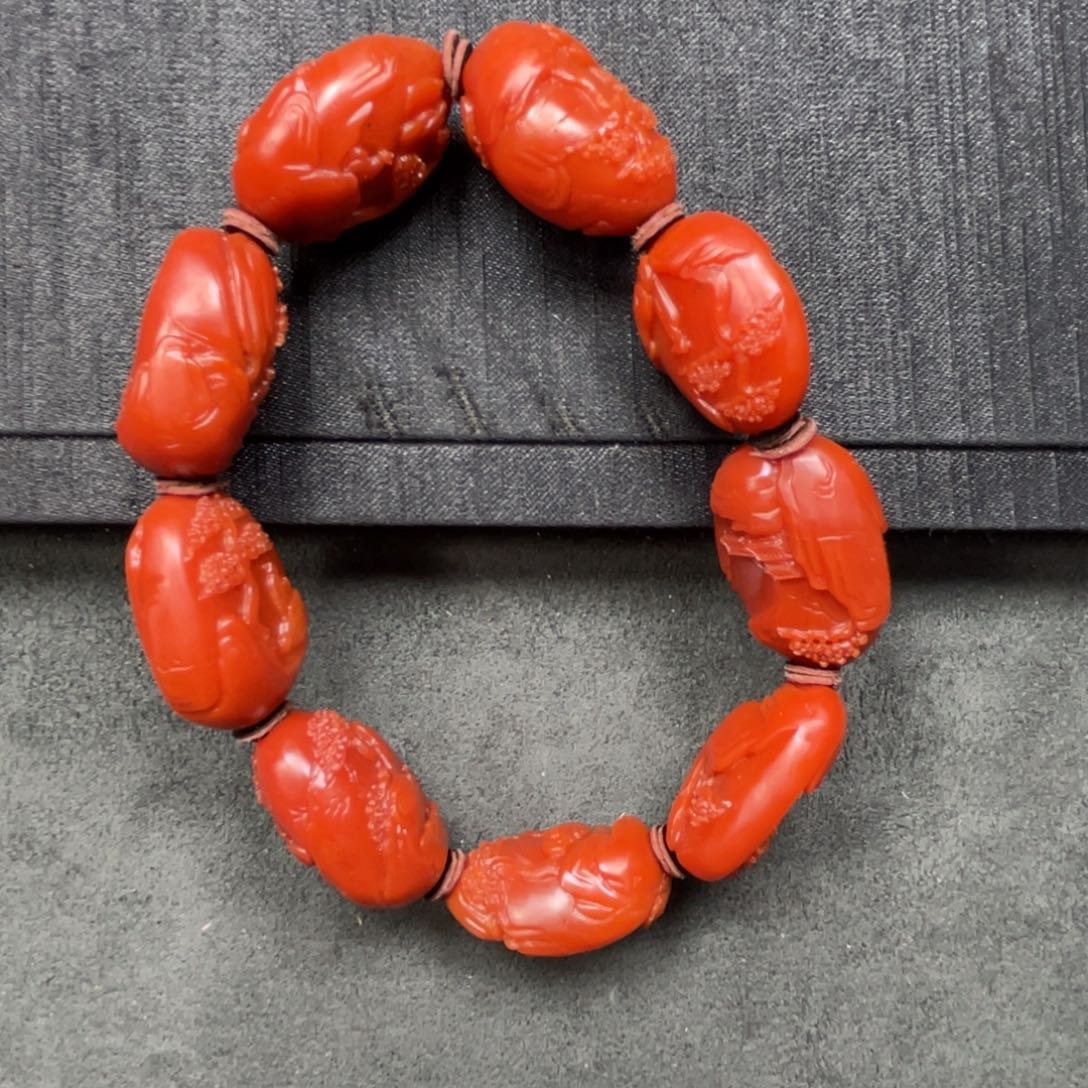 南红玛瑙随型单圈未镶嵌