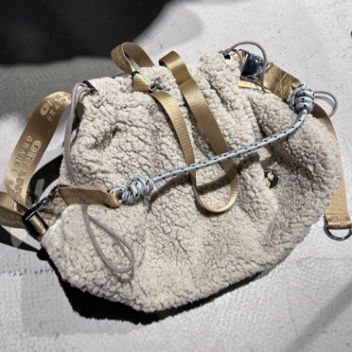 JT摇粒绒大号休闲包抽绳男女同款