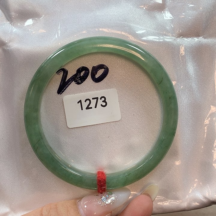 翡翠手镯未镶嵌天然翡翠手镯55