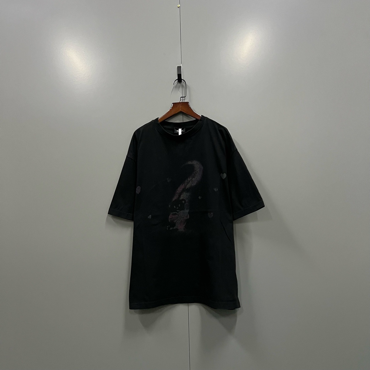 95新 WE11 DONE 爱心泰迪熊印花短袖 S码/95新/1655/