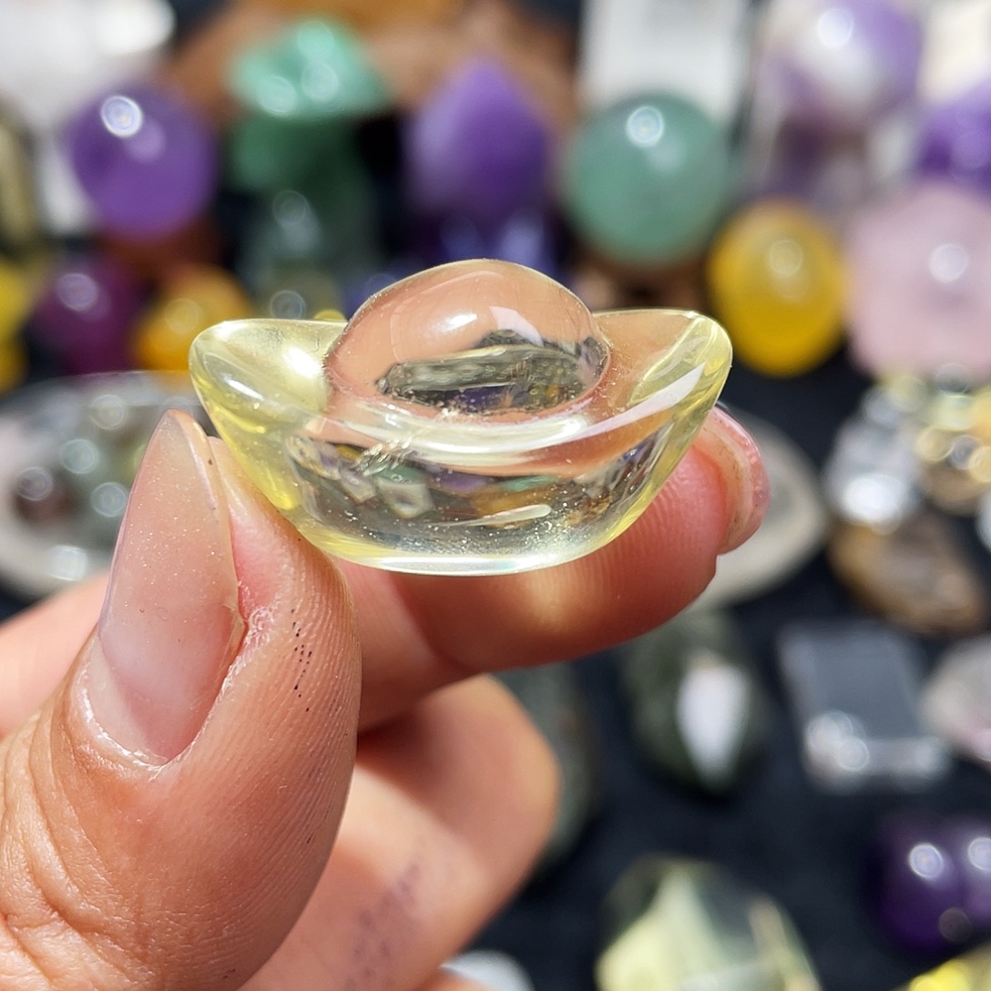 查罗石（紫龙晶）合金珠宝半成品