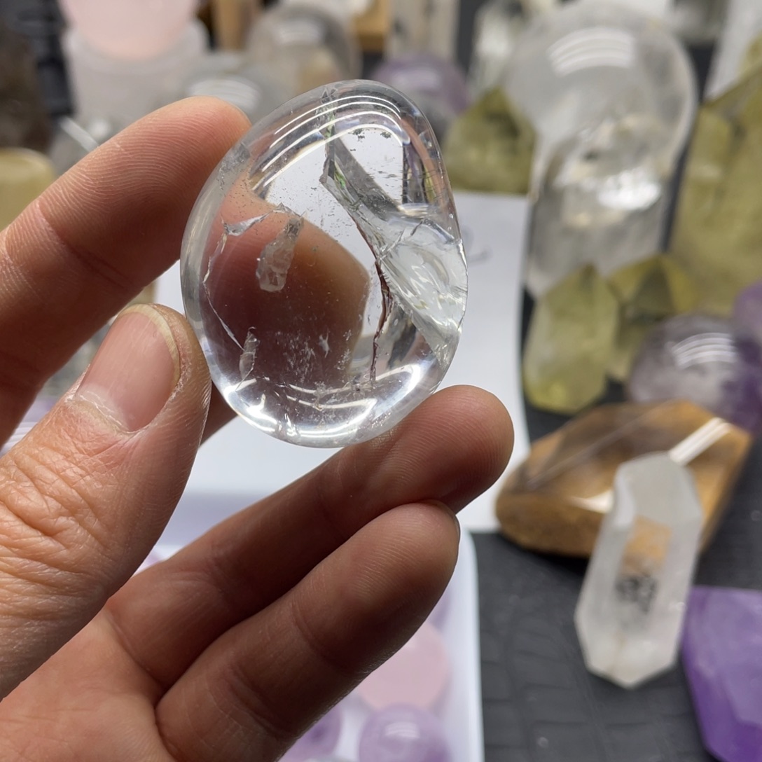 水晶234未镶嵌白水晶爆彩