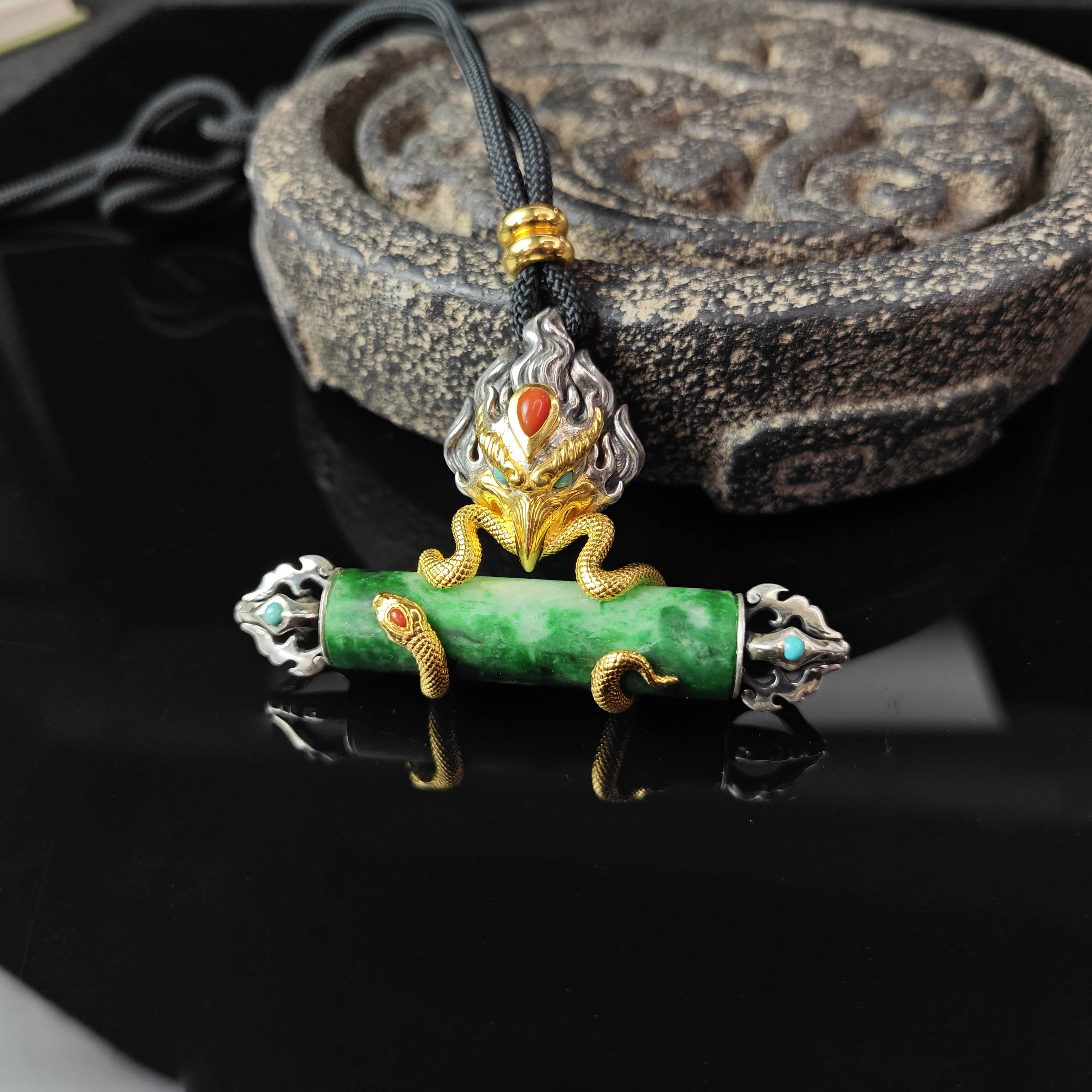 梵器制造新款新品创意设计系列复古时尚小众百搭个性S925翡翠饰品