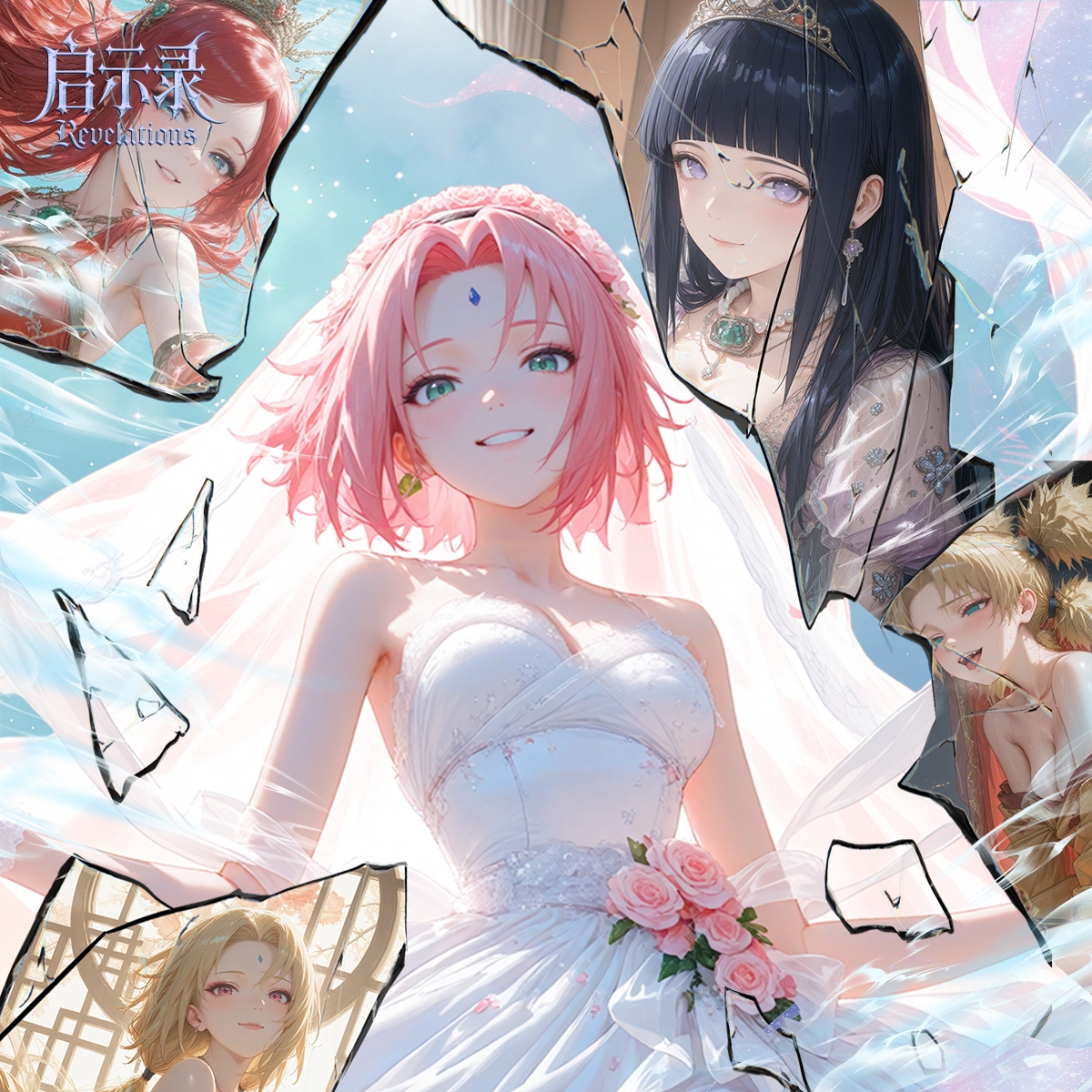 【浮浮吃吃1K2】【风之启示录】火影忍者A6亚克力色纸清凉大卡（代拆）